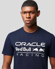 Oracle Red Bull Racing Unisex Large Front Logo T-shirt  - Night Sky