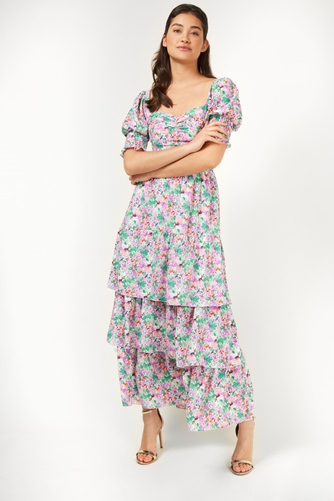 Little Mistress Printed Maxi Dress