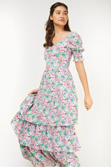 Little Mistress Printed Maxi Dress