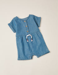 Newborn Short-Sleeved Jumpsuit