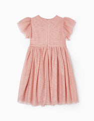 Zippy Tulle Dress With Sequins For Girls