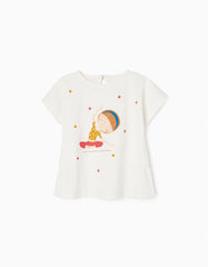 Zippy Cotton Ruffle T-Shirt For Baby Girl 'Yoga'