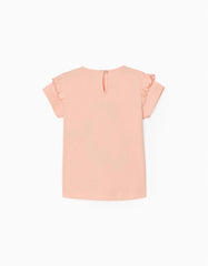 Zippy Baby Girl Coral Short Sleeve T-Shirt