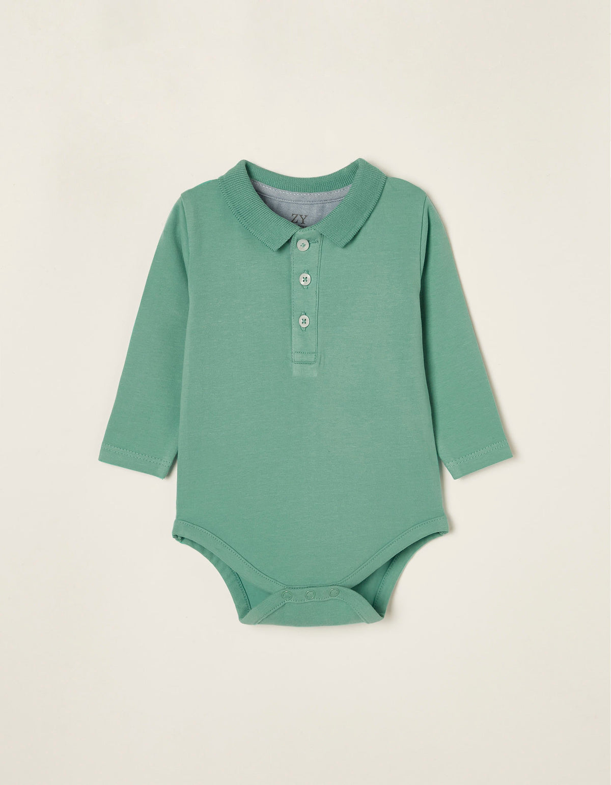 Zippy Newborn Aqua Green Long Sleeve Bodysuit