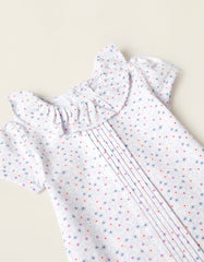 Newborn White Short-Sleeved Bodysuit