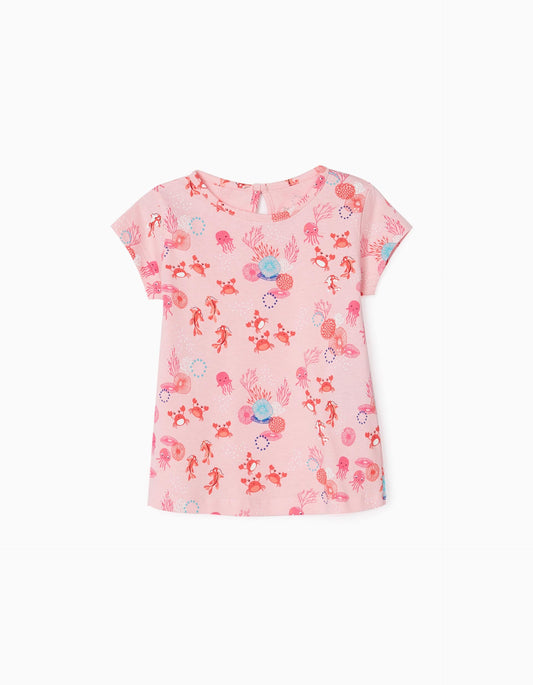 Zippy Baby Girl Pink Short Sleeve T-Shirt