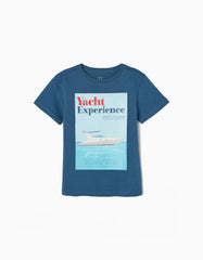 Zippy Cotton T-Shirt For Boys Yacht