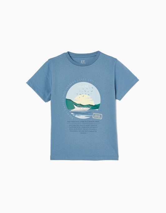 Zippy Cotton T-Shirt For Boys 'Island Club'