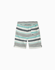 Zippy Striped Shorts For Boys, Multicoloured