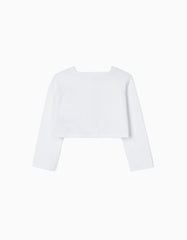 Zippy Baby Girl White Bolero Cardigan