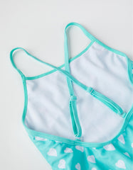 Girls Aqua Green Swimsuit