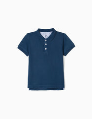 Zippy Polo Shirt For Boys, Dark Blue