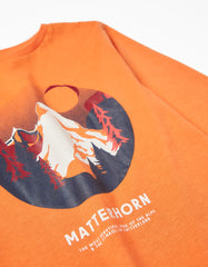 Zippy Long Sleeve Cotton T-Shirt For Boys 'Matterhorn', Orange