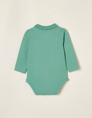 Zippy Newborn Aqua Green Long Sleeve Bodysuit