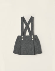 Zippy Pinafore Dress For Newborn Baby Girls 'B&S', Grey