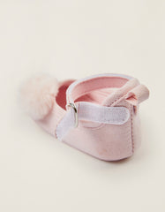 Zippy Newborn Baby Girls Ballet Pumps + Headband With Pompom