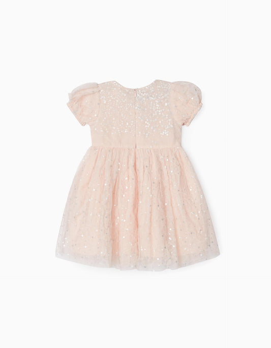 Baby Girl Light Pink Voluminous Tulle Dress