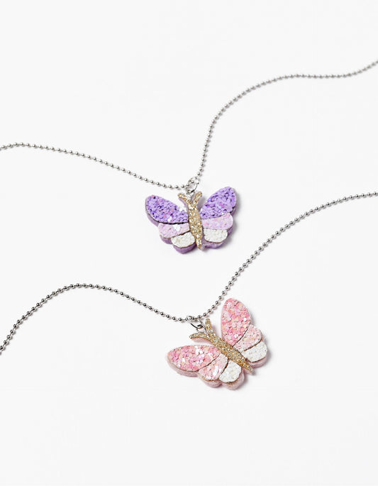 Zippy Girls 'Butterflies' 2-Pack Necklaces