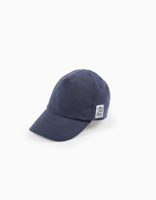 Zippy Fabric Cap For Children, Dark Blue