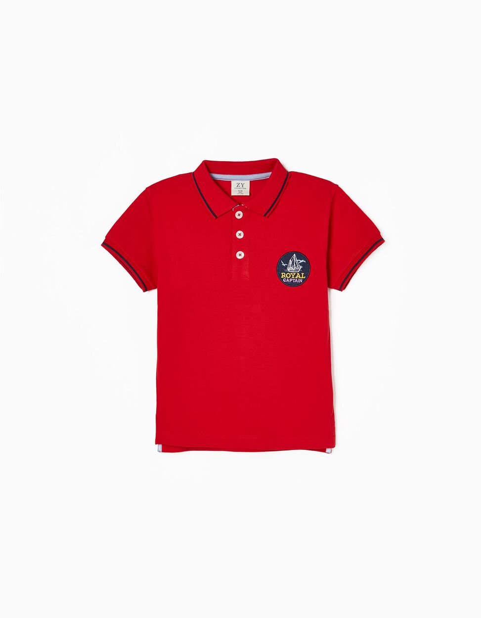 Zippy Polo-Shirt For Boys 'Royal Captain', Red