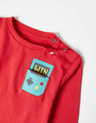 Zippy Baby Boys 'Win' Long Sleeve Cotton T-Shirt