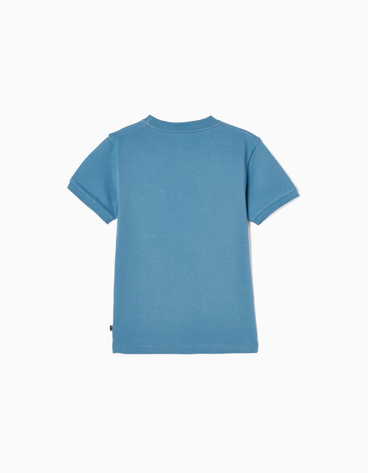 Zippy Cotton Piquet T-Shirt For Boys