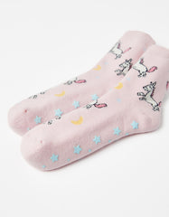 Zippy Girls Light Pink Non-Slip Night Socks