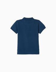 Zippy Polo Shirt For Boys, Dark Blue