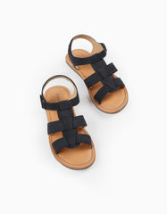 Zippy Boys Leather Strappy Sandals