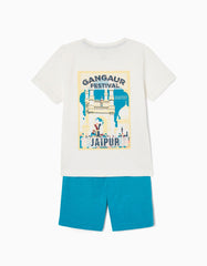 Zippy Cotton T-Shirt And Shorts For Boys Gangaur Festival