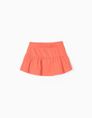 Zippy Jersey Skirt For Baby Girls, Orange