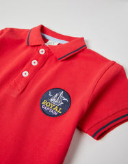 Zippy Polo-Shirt For Boys 'Royal Captain', Red