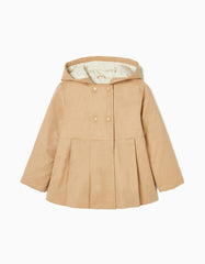 Zippy Girls Beige Hooded Jacket