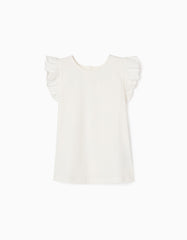 Zippy Cotton Sleeveless T-Shirt With Frills For Girls