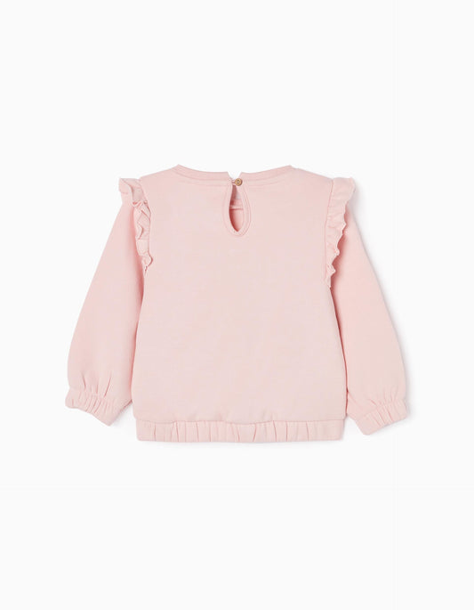 Zippy Baby Girls 'Fairy' Cotton Sweatshirt With Ruffles