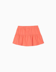 Zippy Jersey Skirt For Baby Girls, Orange