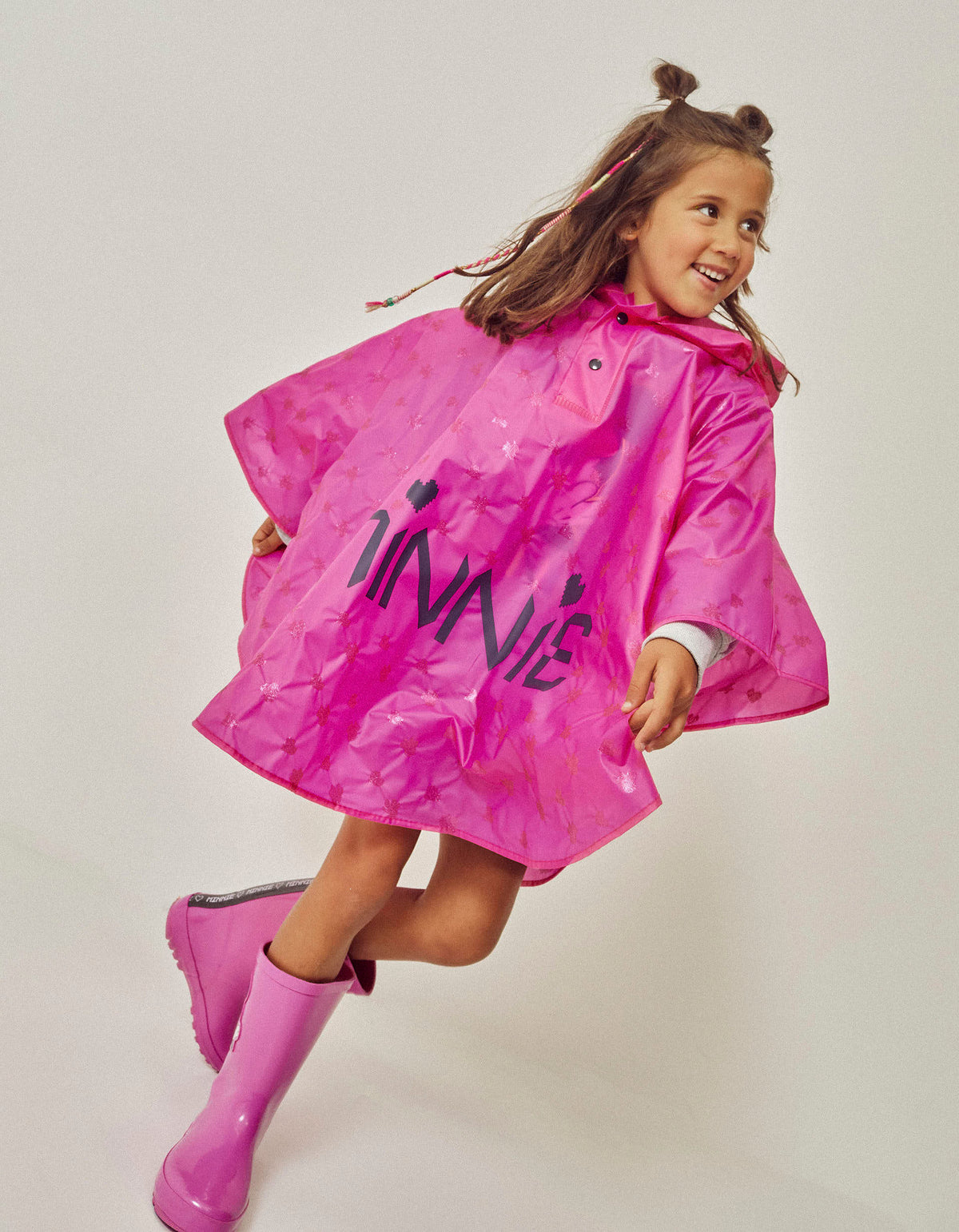 Zippy Girls Pink Poncho Rain Cape