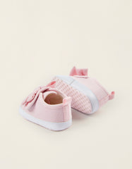 Zippy Newborn Baby Girls Fabric Trainers With Bow