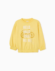 Zippy Girls 'Hello' Cotton Sweatshirt