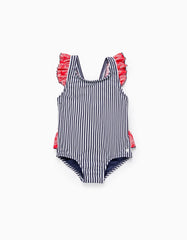 Zippy Striped Swimsuit Uv 80 Protection For Baby Girls