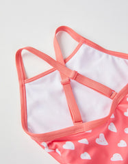 Zippy Swimsuit For Baby Girls 'Hearts', Coral