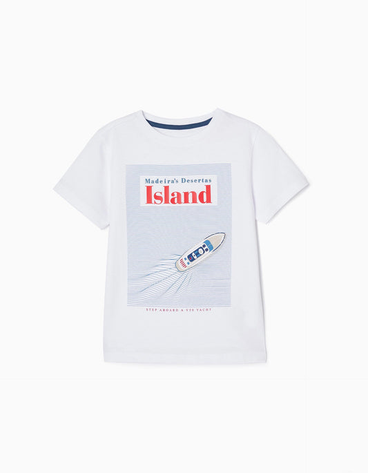 Zippy Cotton T-Shirt For Boys Island