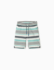 Zippy Striped Shorts For Boys, Multicoloured