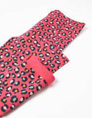 Zippy Cotton Brushed Leggings With Print For Girls, Pink