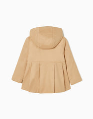 Zippy Girls Beige Hooded Jacket