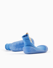 Zippy Baby Boy Blue Night Socks With Rubber Sole