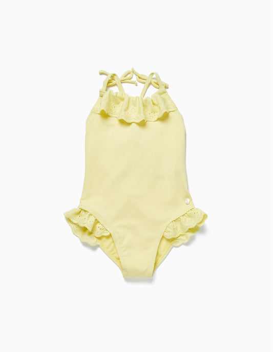 Zippy Swimsuit With English Embroidery For Girls