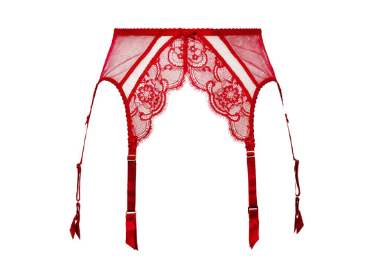 Dita Von Tease Muse Suspender Belt- Red