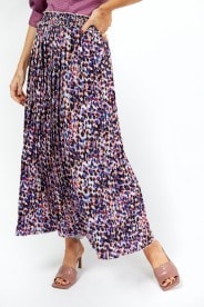 Little Mistress Multi Spot Print Midi Skirt