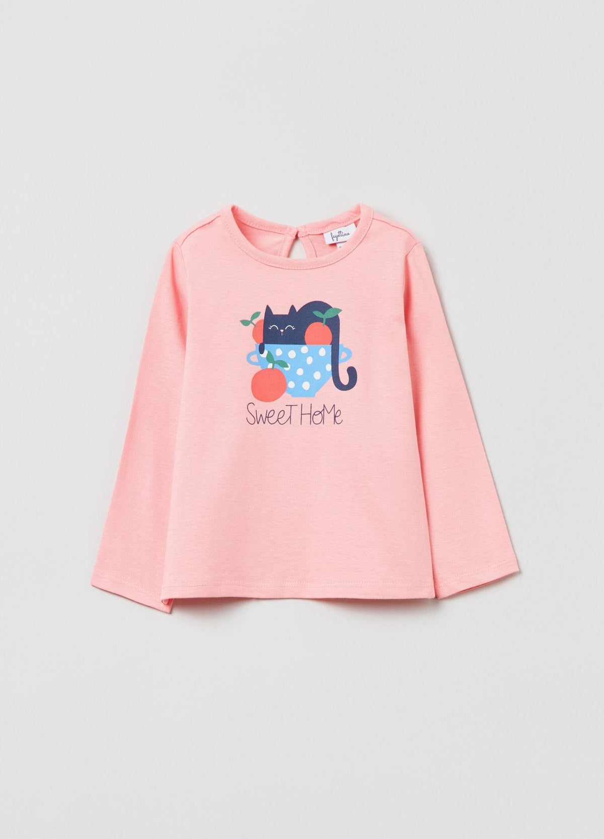 OVS Cotton T-shirt With Kitten Print